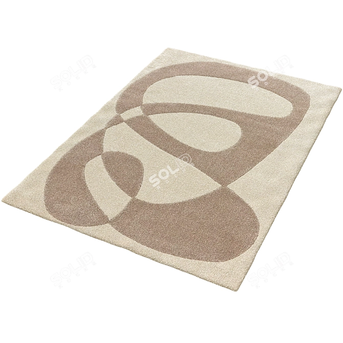 Benuta Cream Beige Rug 3D model image 4