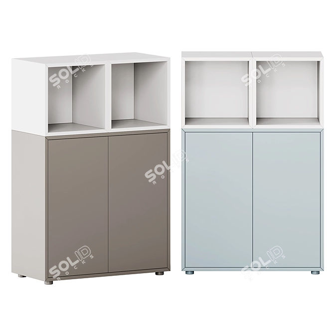 Ikea Eket Cabinet Combo 70cm 3D model image 2