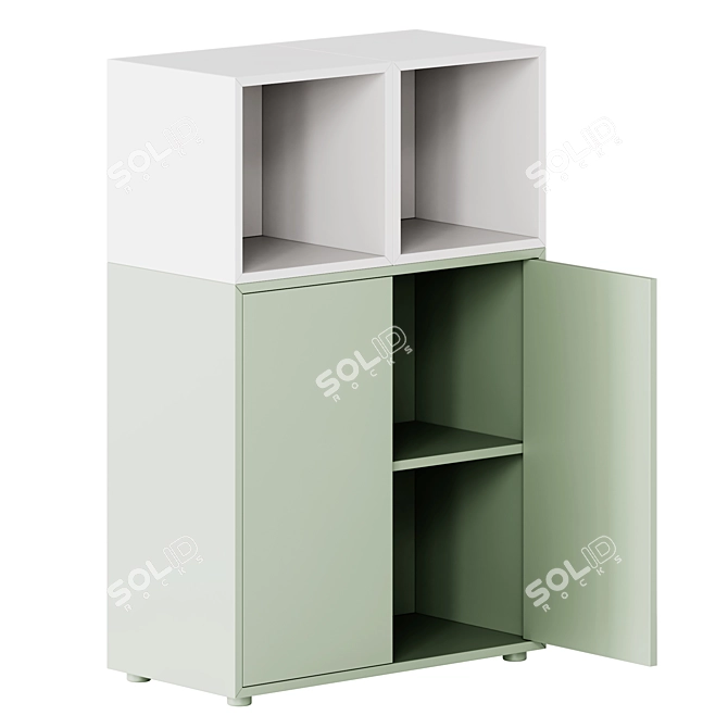 Ikea Eket Cabinet Combo 70cm 3D model image 3
