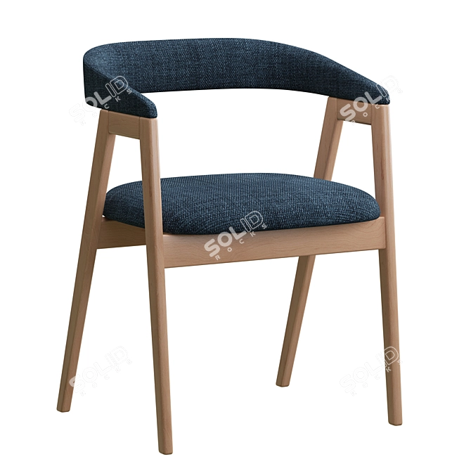 TREVOR Chairs in 3 Colors 3D model image 5