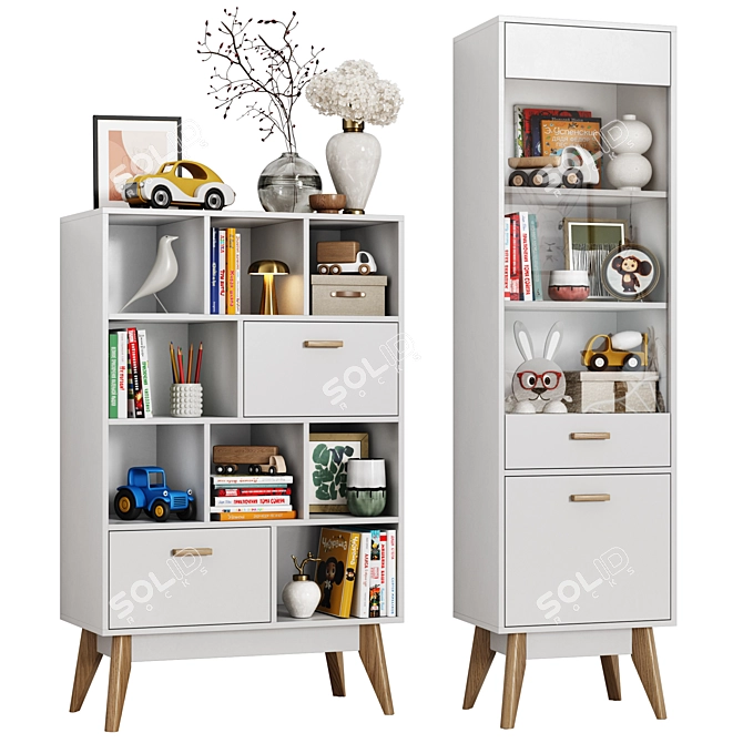 Scandi Nordic Furniture Set 3D model image 3