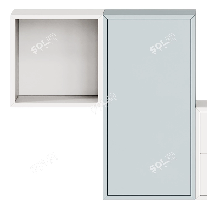 IKEA Eket Wall Cabinet Combo 3D model image 3