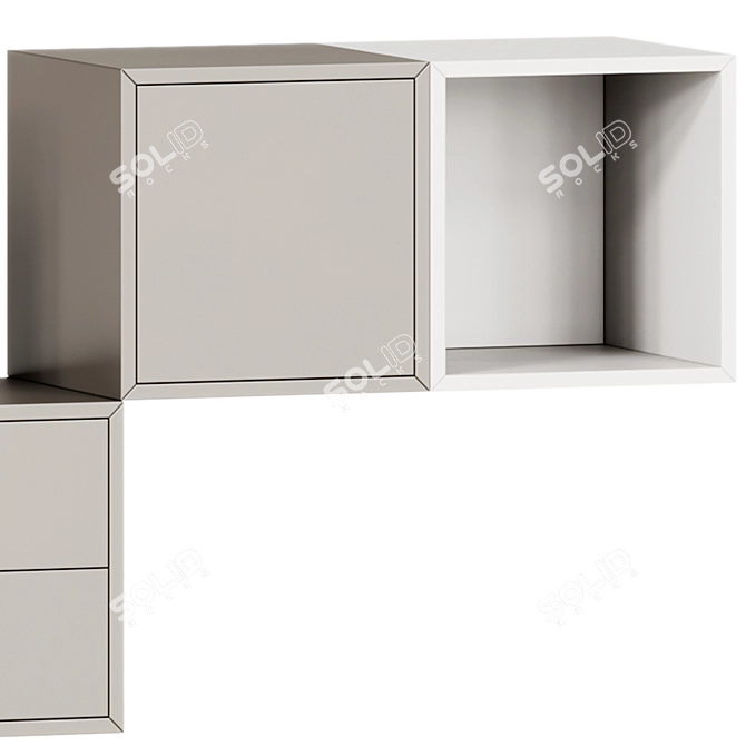 IKEA Eket Wall Cabinet Combo 3D model image 4