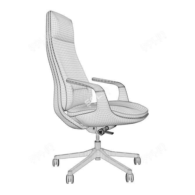 Luxury Executive Office Chair 3D model image 5