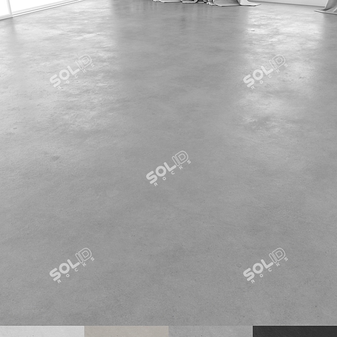 High-Quality Polished Concrete Materials 3D model image 1