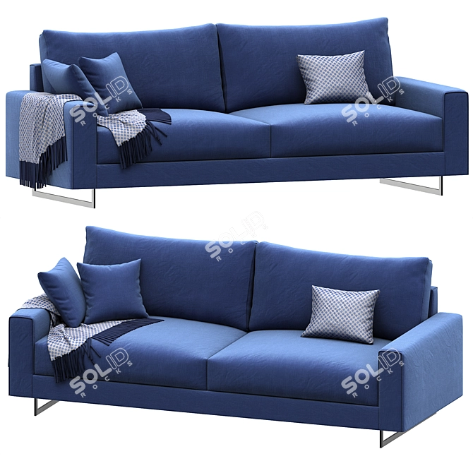 Modern Park Sofa 3Ds Max 3D model image 2