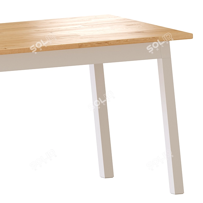 Contemporary Pinntorp Table and Chairs 3D model image 5
