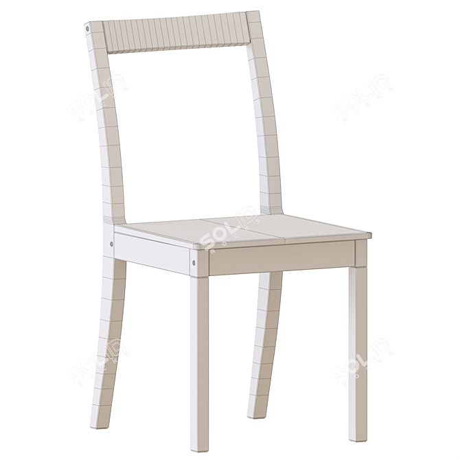 Contemporary Pinntorp Table and Chairs 3D model image 7