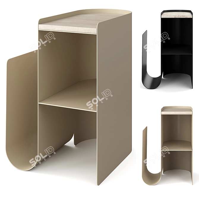 Modern Vault Side Table: Ferm Living 3D model image 1