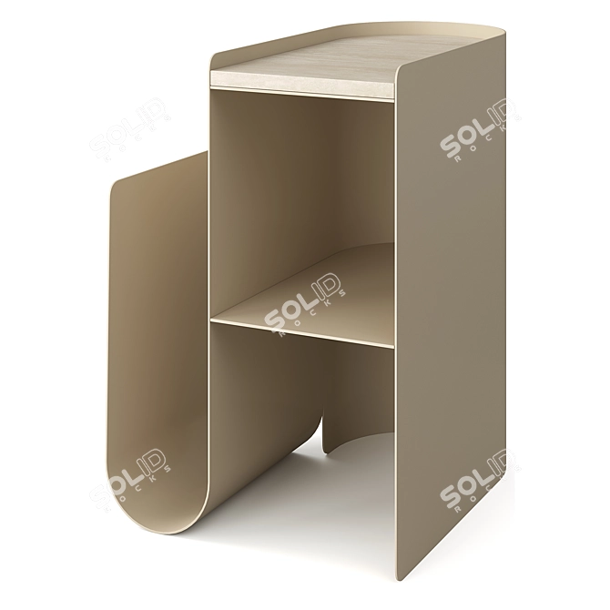 Modern Vault Side Table: Ferm Living 3D model image 2