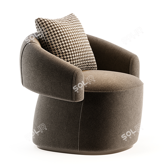 Modern RUFF Armchair by Moroso 3D model image 1