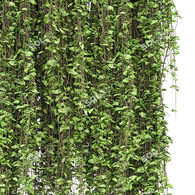 Metal Box Hanging Plants Set 3D model image 4