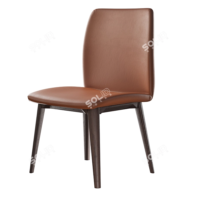 Giellesse Doris Contemporary Kitchen Chair 3D model image 3