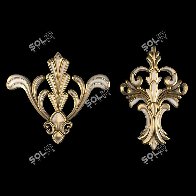 Luxury 3D Ornament Modeling Kit 3D model image 1