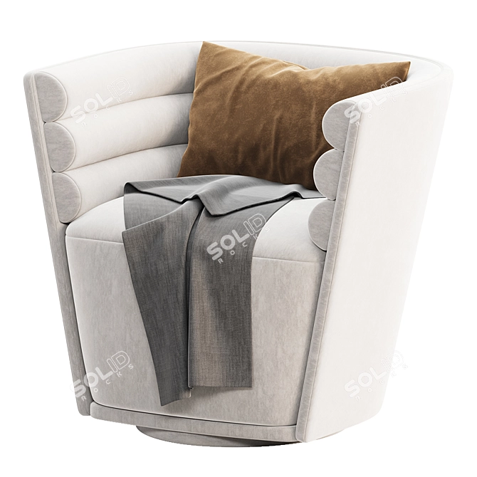 Jonathan Adler Swivel Club Chair 3D model image 3