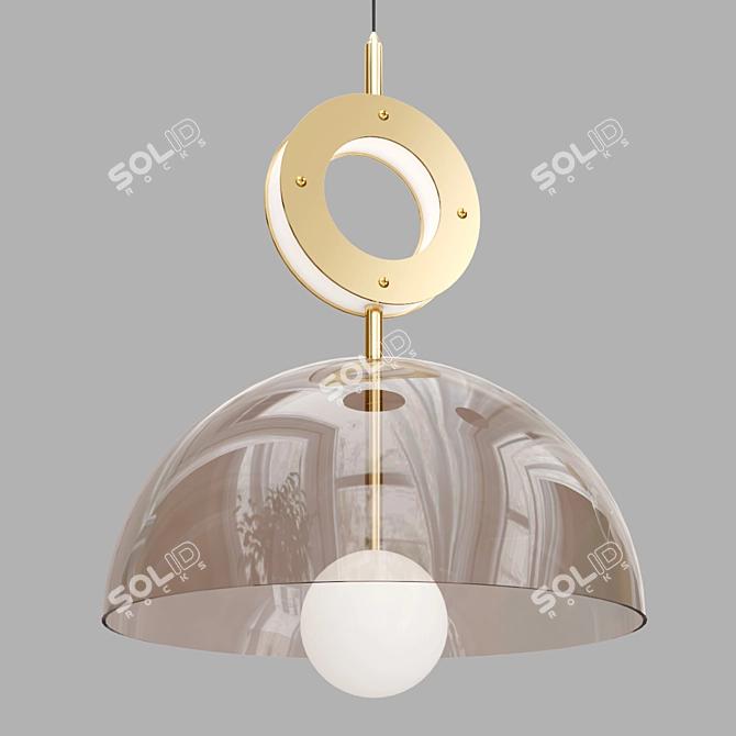 Deco Pendant & Ring Set 3D model image 4