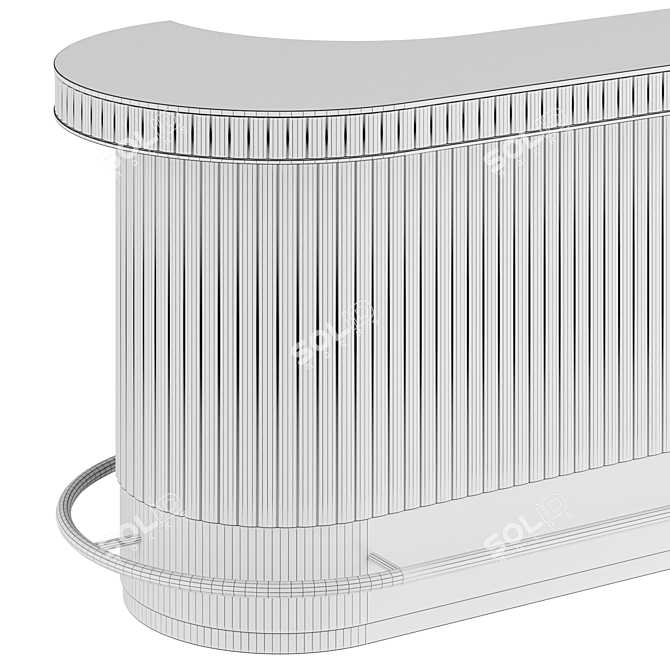 Elegant Eden-Rock Bar Counter 3D model image 4