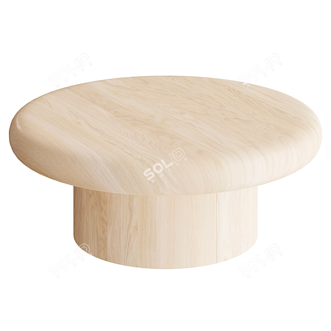 Sleek Modern Zach Coffee Table 3D model image 3