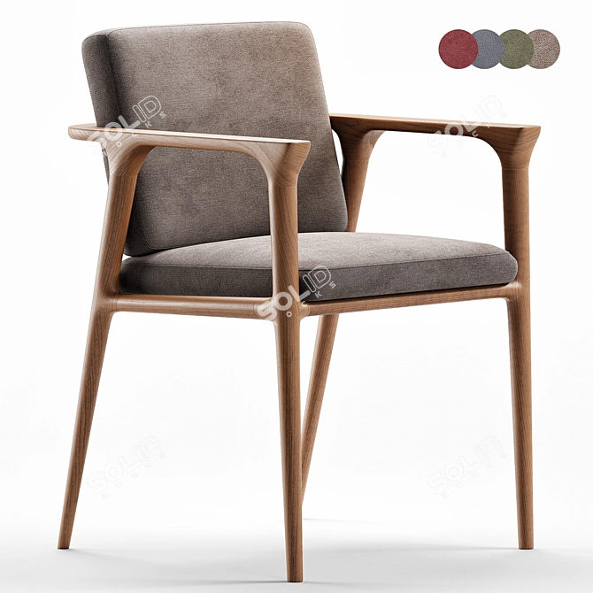 Modern Zio Chair 2017 Version 3D model image 1