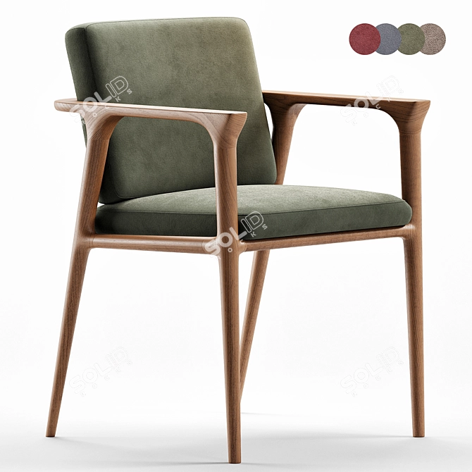 Modern Zio Chair 2017 Version 3D model image 2