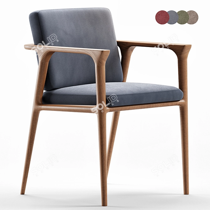 Modern Zio Chair 2017 Version 3D model image 3