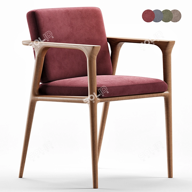 Modern Zio Chair 2017 Version 3D model image 4