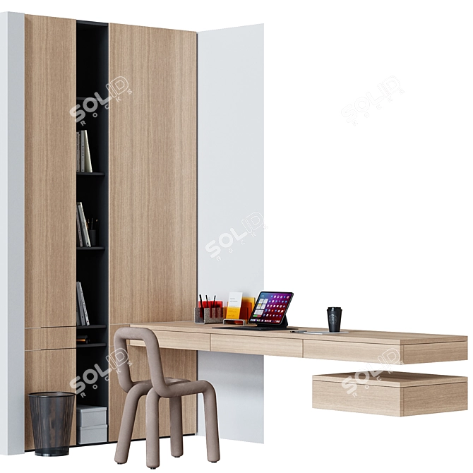 Modern Furniture Set-005 3D model image 1