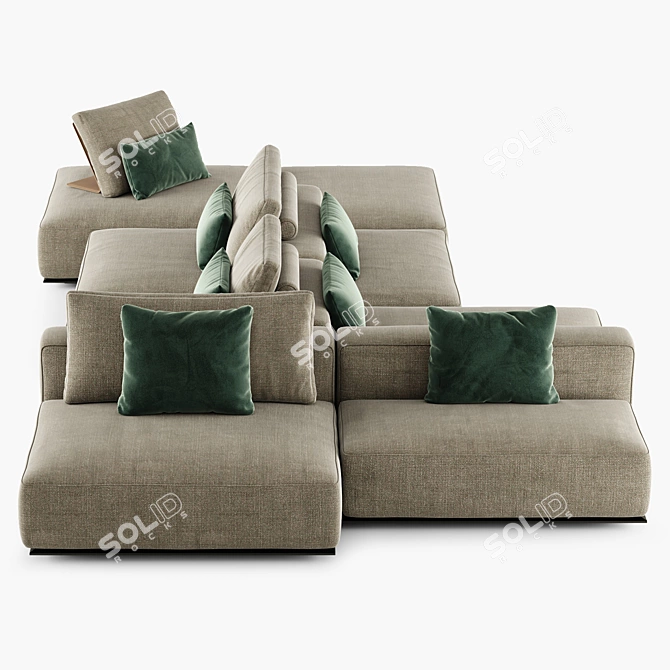 Modern Westside Sofa in Vray 3D model image 5