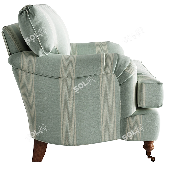 Luxury Brooke Club Chair 3D 3D model image 2