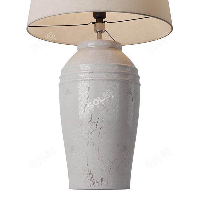 Terracotta Tapered Table Lamp 3D model image 2