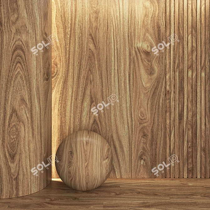 Seamless Wood Texture Collection 3D model image 6