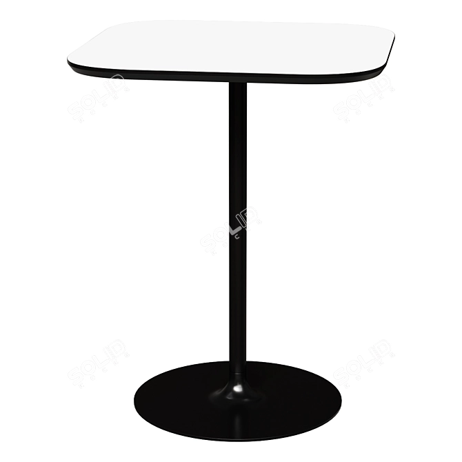 Calgary 60cm Melamine White Table 3D model image 1