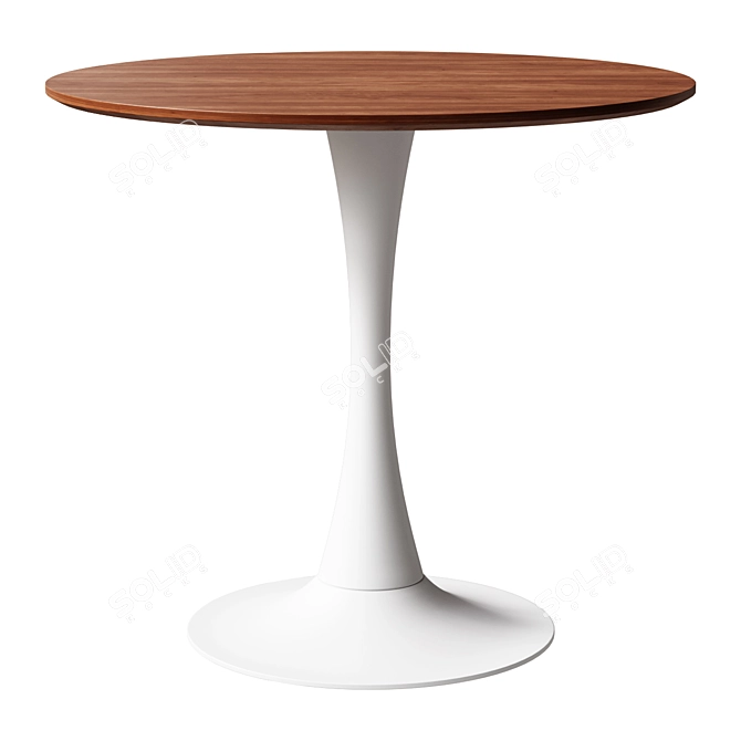 Tulip Wood Dining Table 3D model image 1