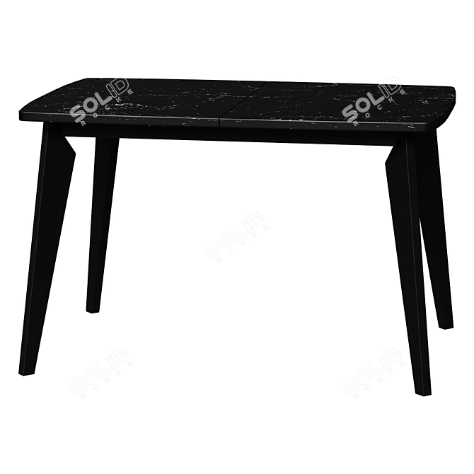 Oslo Marble Extendable Dining Table 3D model image 1