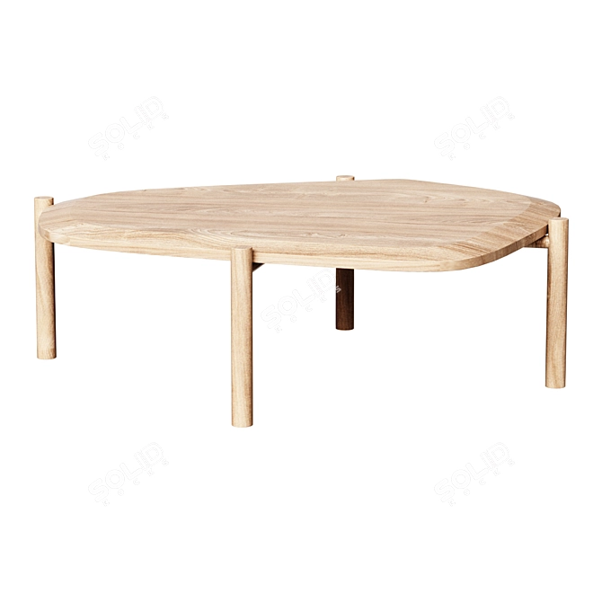 Modern Island Coffee Table 3D model image 1