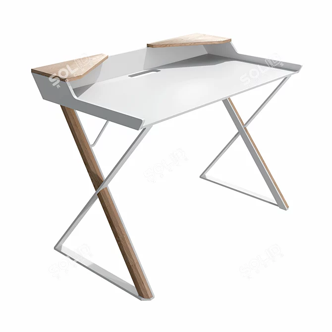 GRIN Modern Desk by Tohma 3D model image 1