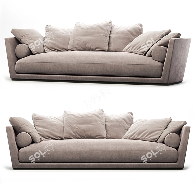 Modern Comfort Noonu Sofa Design 3D model image 1