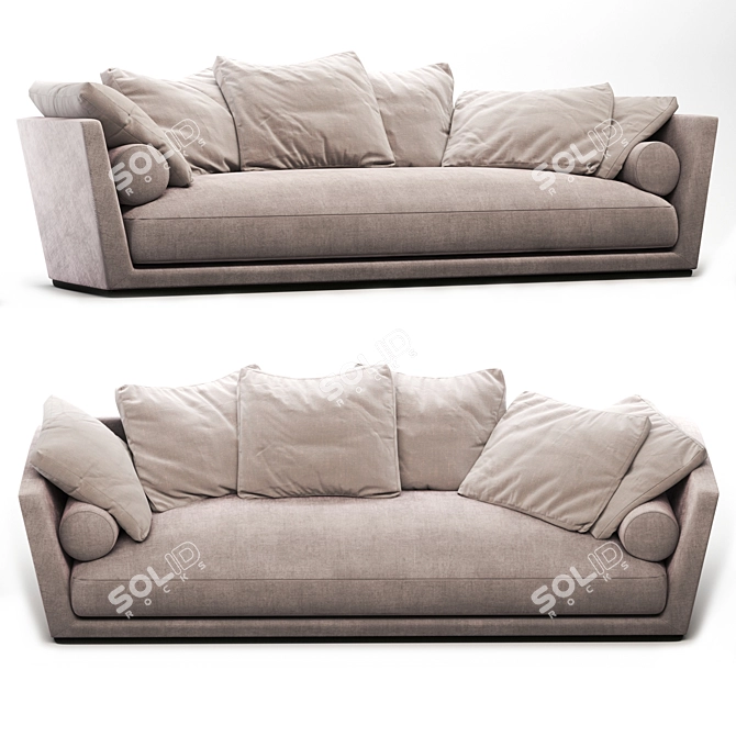 Modern Comfort Noonu Sofa Design 3D model image 2