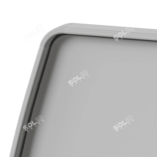 Modern Oval Vanity Mirror 3D model image 5