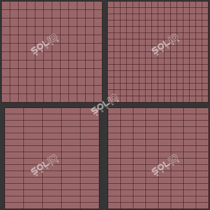 Seamless Rustic Ceramic Texture Set 3D model image 5