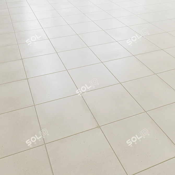 Antiqua Geometric Floor Tile Collection 3D model image 2