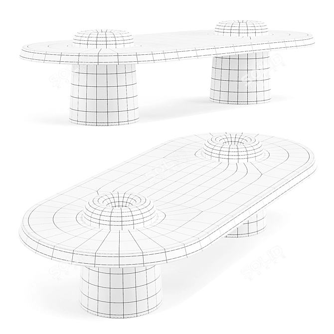 Emmanuelle Simon Baba Coffee Table 3D model image 3