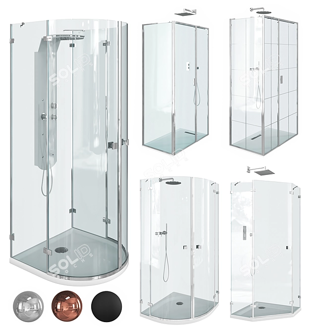 Radaway Shower Enclosures Collection 3D model image 1