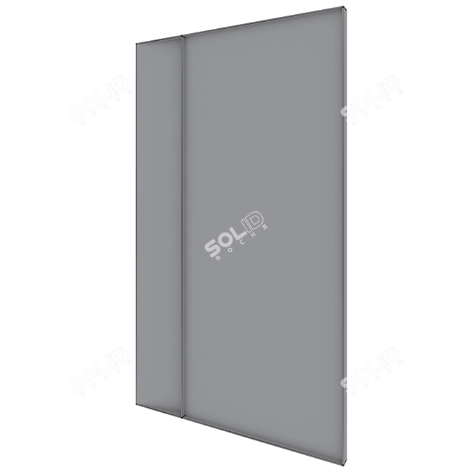 Elegant Modern Campos Wall Mirror 3D model image 4