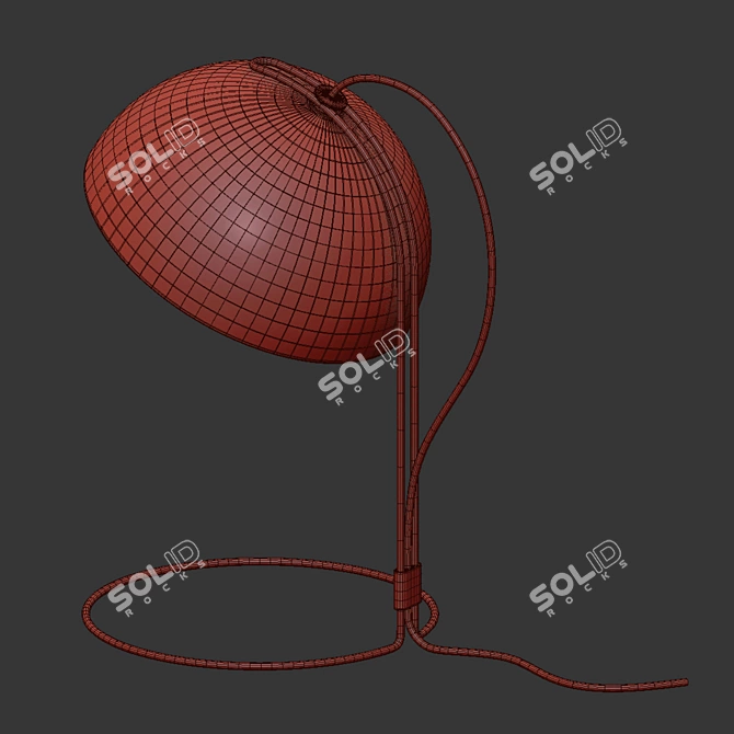 Stylish FlowerPot Table Lamp 3D model image 3