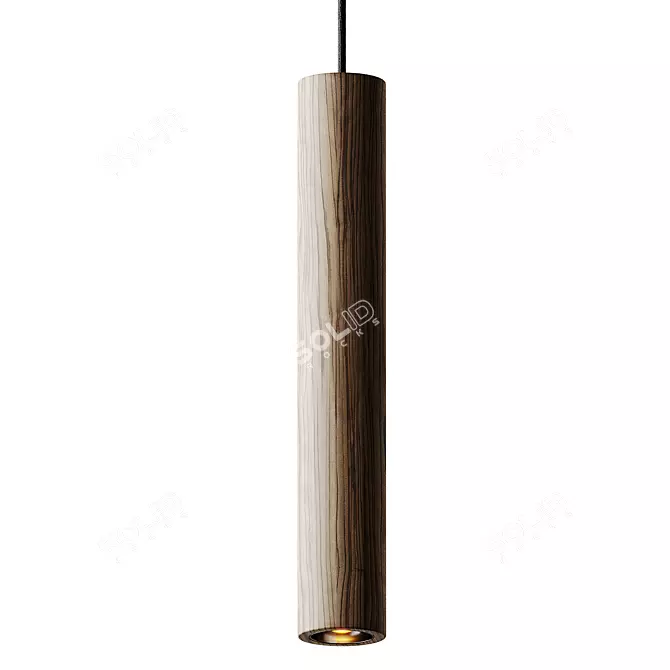 Stylish Umage Chimes Ceiling Lamp 3D model image 2