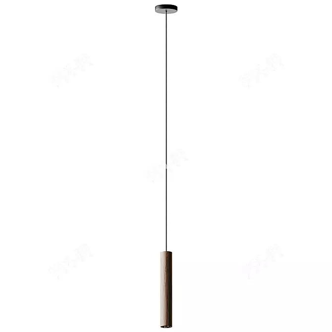 Stylish Umage Chimes Ceiling Lamp 3D model image 4