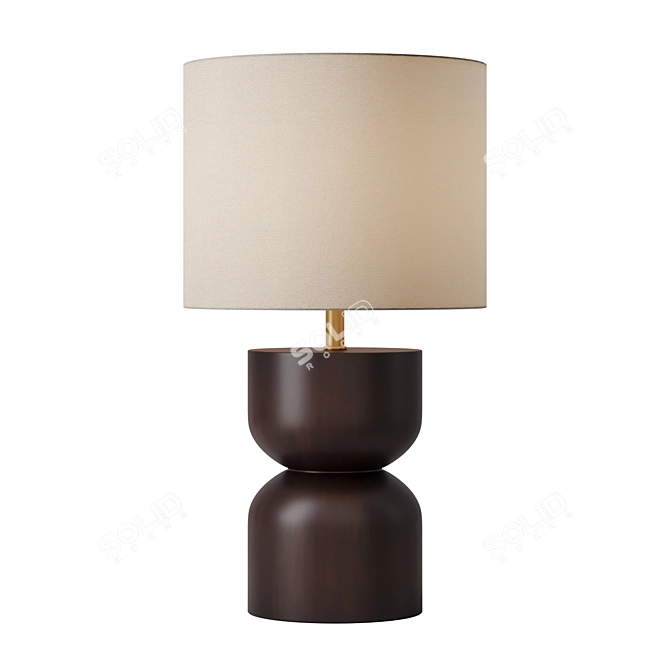 Lastra Dark Brown Artistic Lamp 3D model image 1