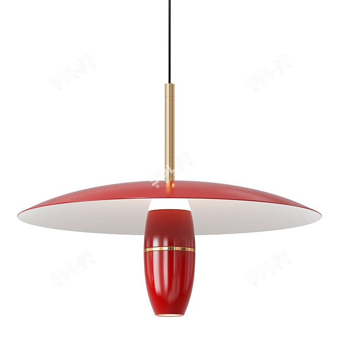 Sleek Modern RUNAR B Lamp 3D model image 2