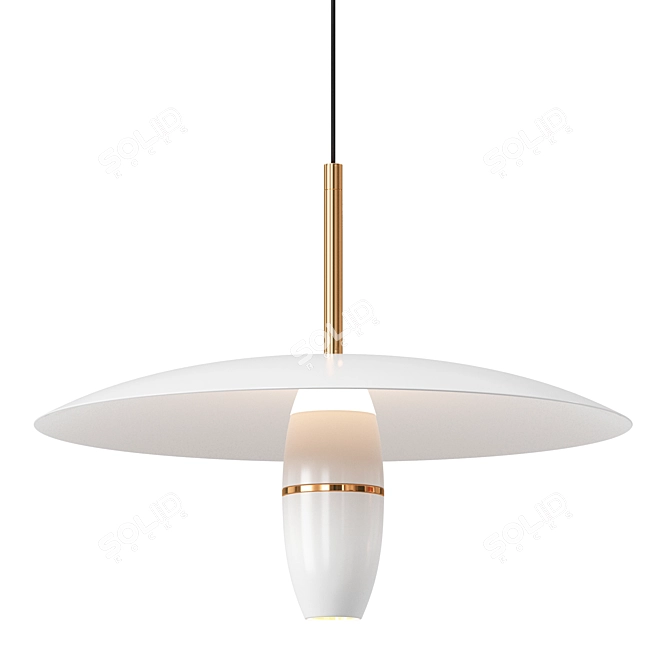 Sleek Modern RUNAR B Lamp 3D model image 3